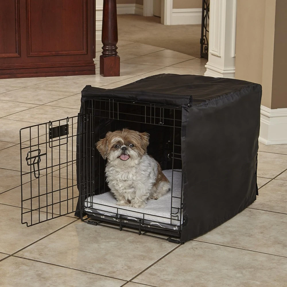 Universelle Ein-Tür-Hundekäfig-Abdeckung, Draht-Hundekäfig-Abdeckung mit Rollladen, Wasserdicht, Langlebig, Leichtgewichtig – Detail 3