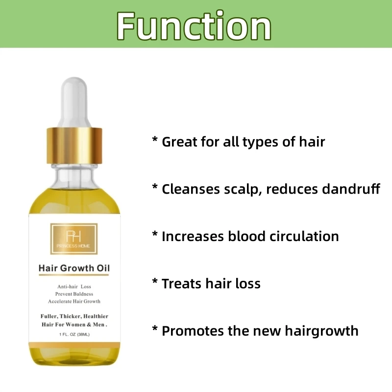 Private Label 30ml Rosemary Hair Growth Oil Anti Hair Loss Prevent Baldness Hair Care Essential Oil