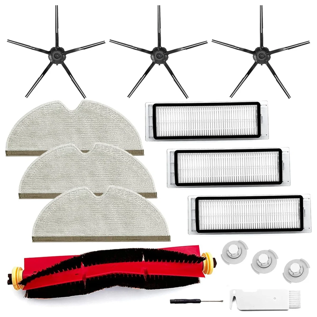 Для Roborock S6 Pure S6 E4 S4 Max S6 MaxV S5 S5 Max S4 E2 E3 E5 E20 E25 E35 Основная боковая щетка Hepa Filter Mop Cloth