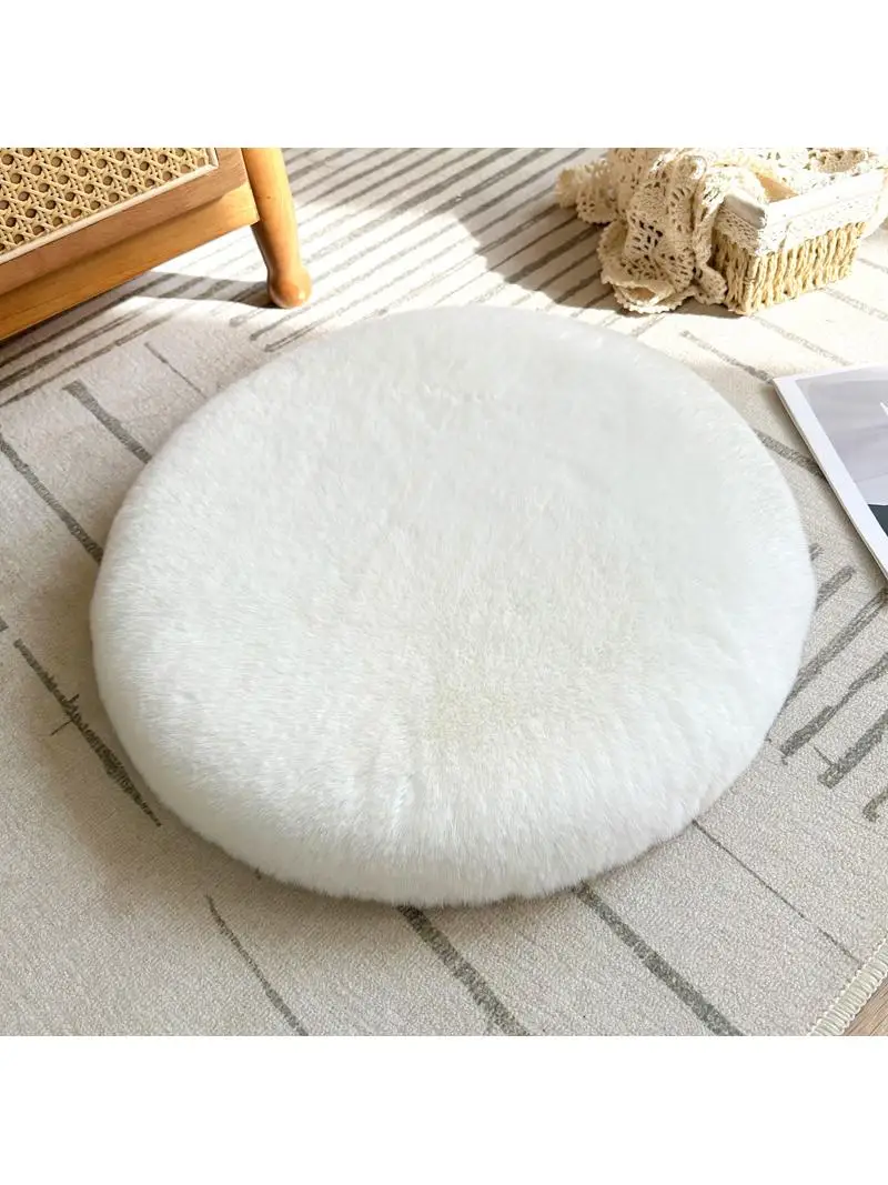 

Японский круглый пушистый коврик-подушка для медитации, напольный коврик для Будды, подушка для окна