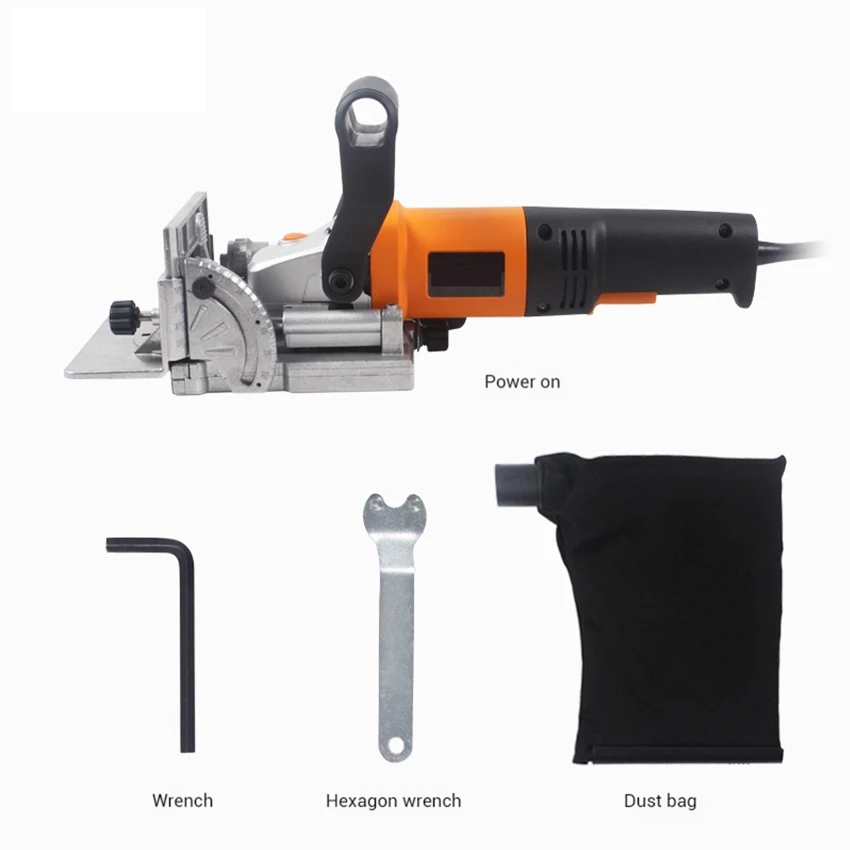 220V 760W Electric Wood Biscuit 11600rpm Joiner Woodworking Tenoning Machine Groover Power Tool EU Plug
