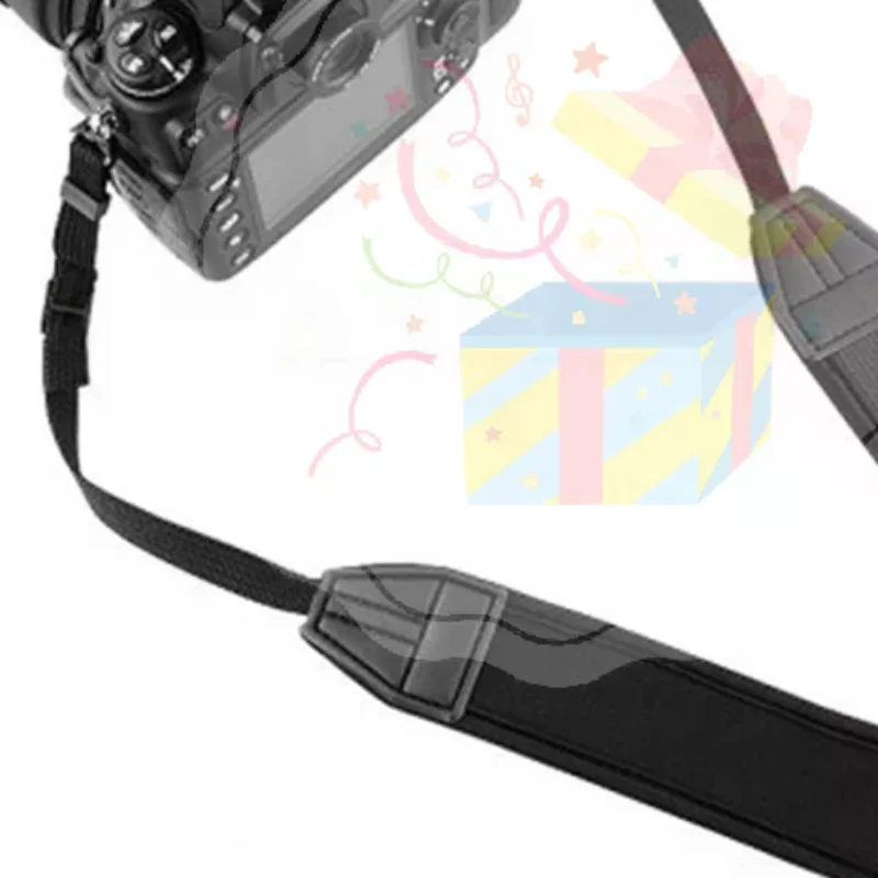 Universal Neck Shoulder Strap Sling Belt Universal Camera Shoulder Neck Straps Adjustable Thick Anti-slip Black Straps for Digi