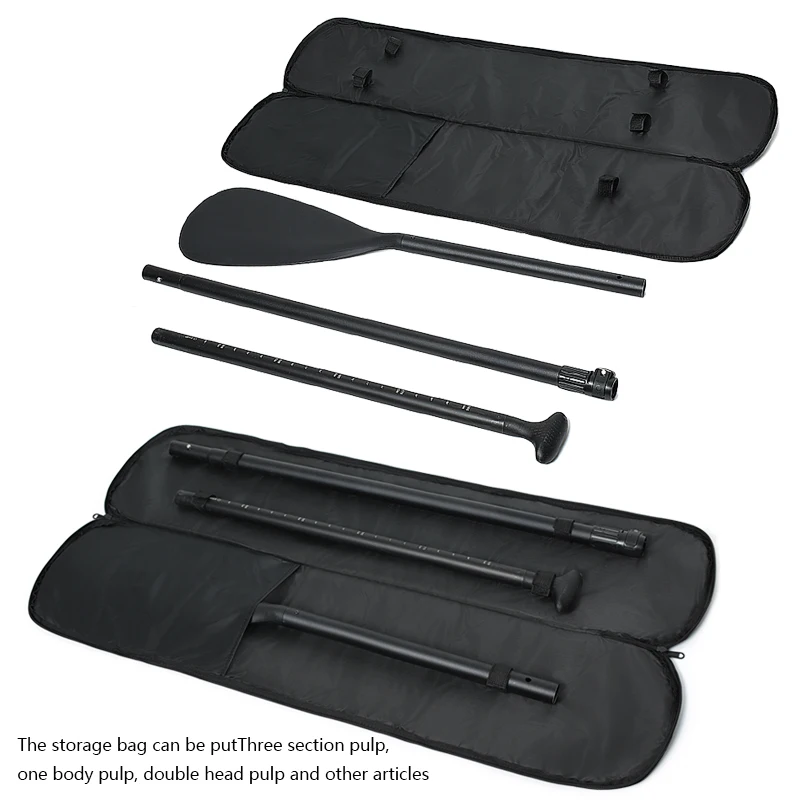 Black Wear-Resistant Waterproof Three-Section Paddle Storage Tote Bag Sup Inflatable Paddle Board Paddle Protection Bag Kayak Canoe Split Paddle Portable Storage Equipment Bag view 4