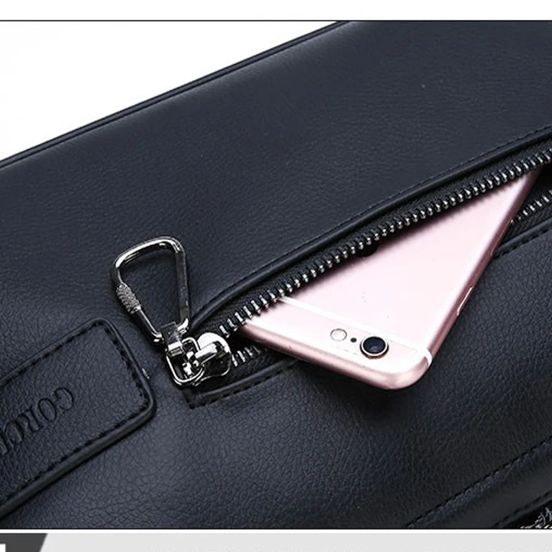 Wallet For Men Male Real Cowhide Men's Long Zipper Slim Clutch Wallets Purse With Card Holder Phone Bag carteras de mano