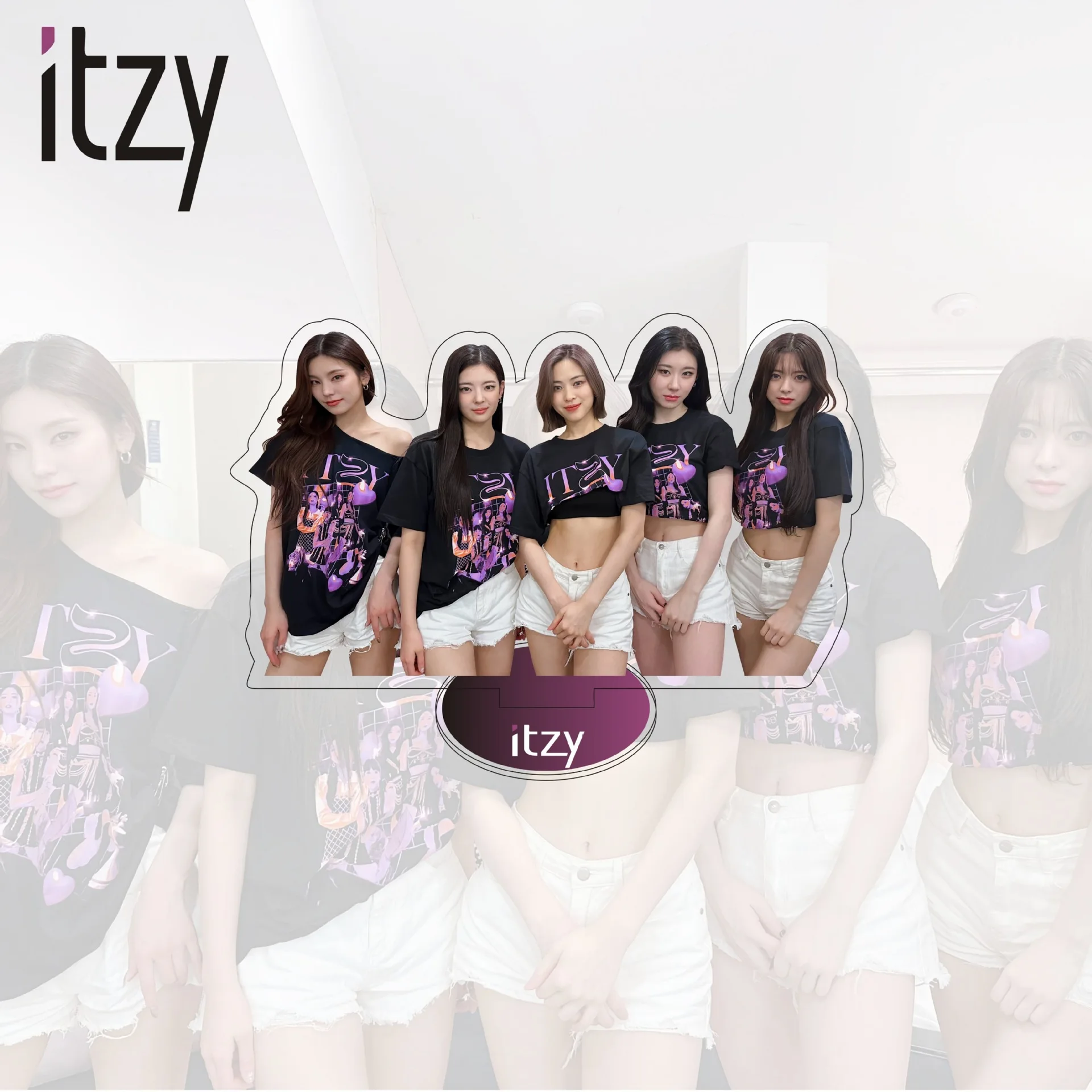 Kpop Idol Acrylic Stand ITZY 10cm Desktop Decoration