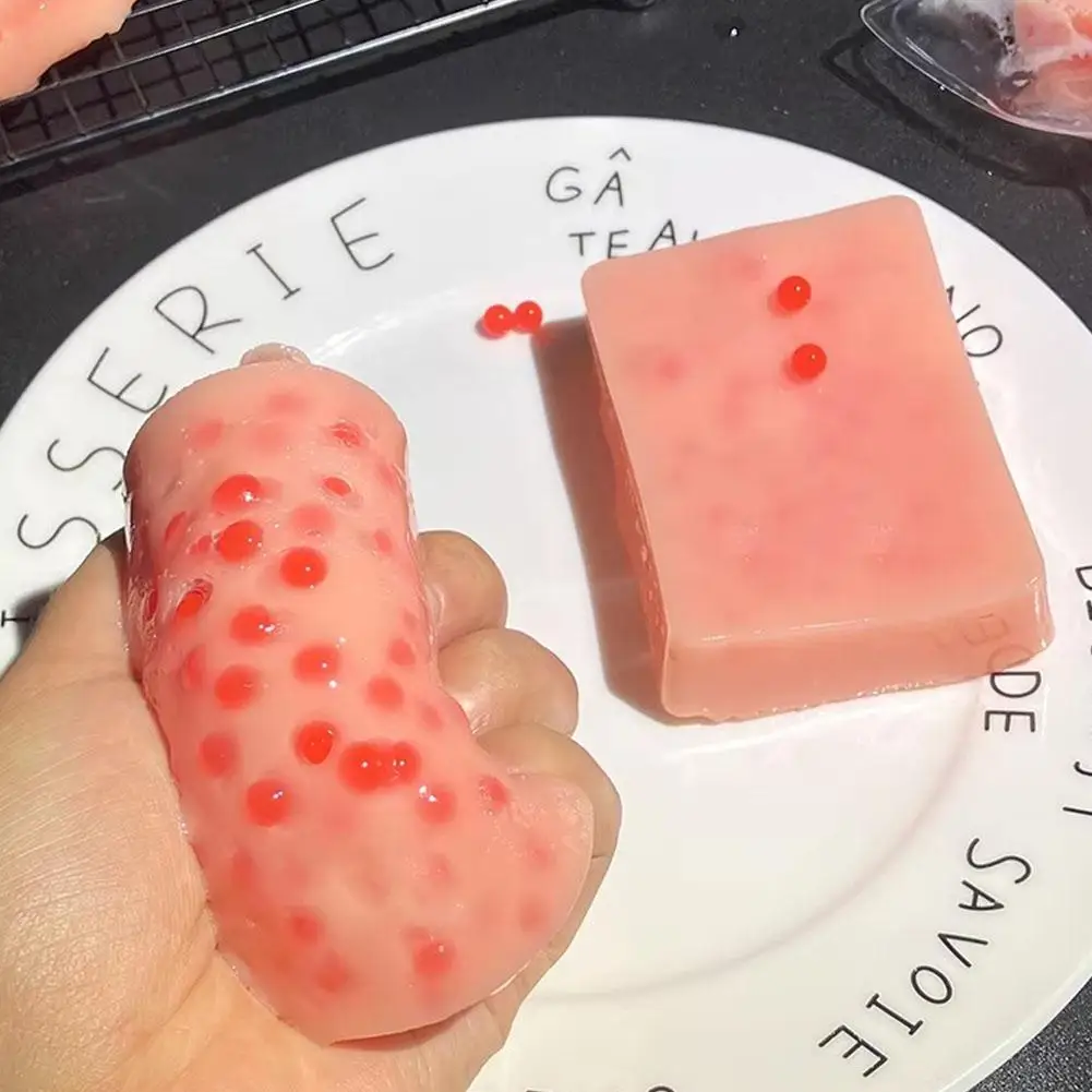   子供向けおもちゃ ストレス解消おもちゃ ソフトニキビ潰しおもちゃ 感覚玩具 スクエア型肌むしりおもちゃ フィジェットトイ