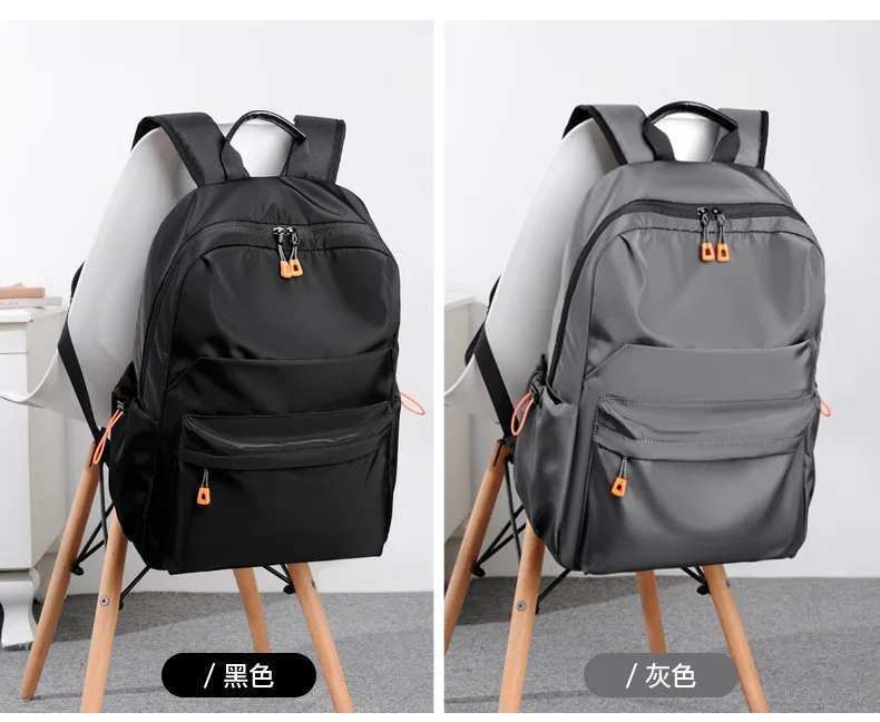 Lightweight Casual Backpack with Luggage Strap and External USB Port for Weekend Travel Urban Commute Daily Essentials