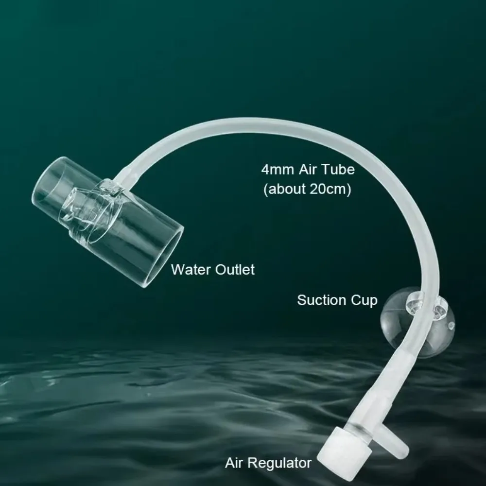 Acrylic Fish Tank Oxygenation Outlet Filter Non-electric Oxygen Pump Clear Fish Tank Water Pump Filters Aquarium Accessories