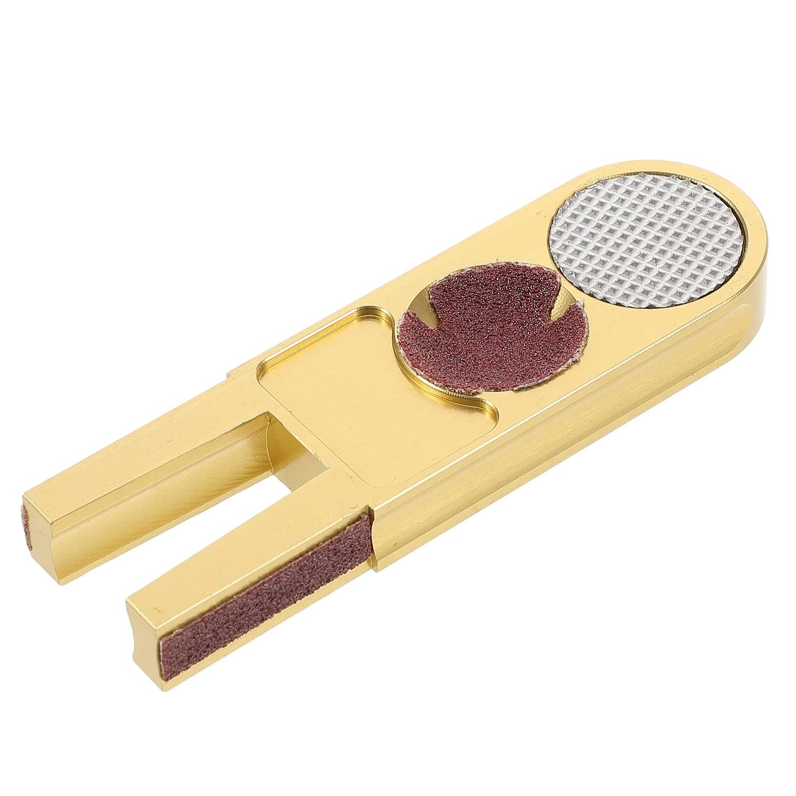 

1 шт. U-образный шлифовальный инструмент для наконечника бассейна, металлический напильник для формирования бильярдного кия для обслуживания бильярдной палки, портативный аксессуар для ремонта кия