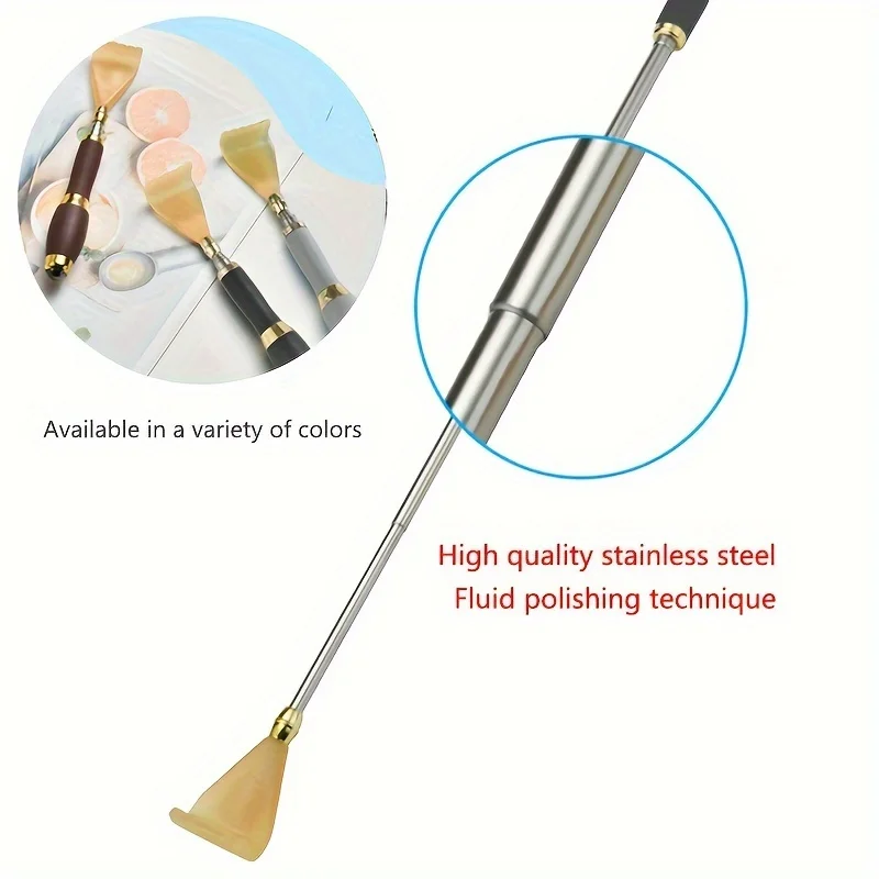 Ensemble de grattoir arrière rétractable en acier, outil de Massage confortable pour soulager les démangeaisons, spécial pour personnes âgées, grattoir télescopique