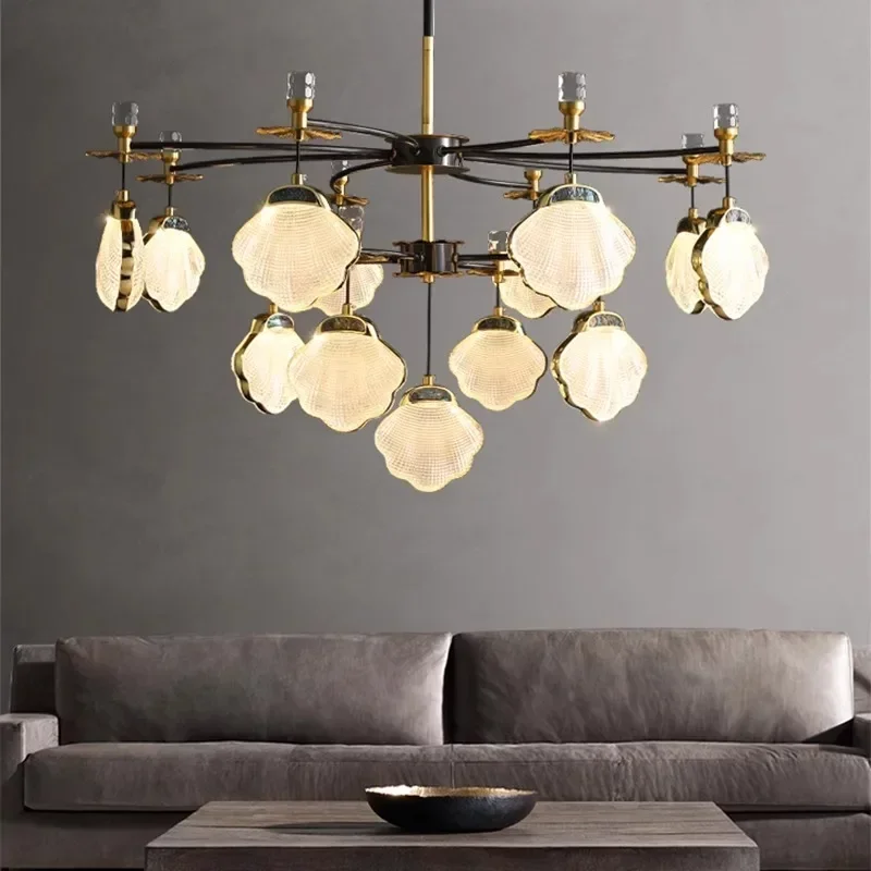 

YECTSKI Modern light luxury living room chandelier lighting Ceiling lamps hanging light led chandeliers for the living room