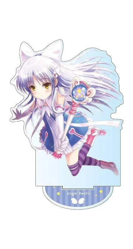 Loen Anime Peripheral Store Angel Beats! Nekomimi! Nekomimi! Magical Girl! Ver Acrylic Stand Desktop Decor Fans Gifts About 15cm
