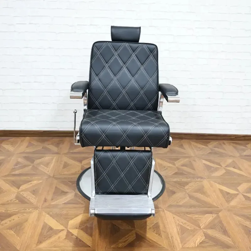 

Barber Shop Barber Chair with Foot Pedal, 360° Rotatable, Hydraulic Lift, Black Chairs, Beauty Hair Salon Furniture Wholesale