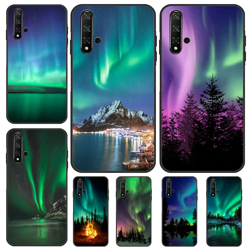 Northern Lights Case For Huawei Nova 9 10 SE 11i 8i 7i 3i Nova 5T Y60 Y61 Y70 Y90 P20 P30 P40 Lite P60 Pro