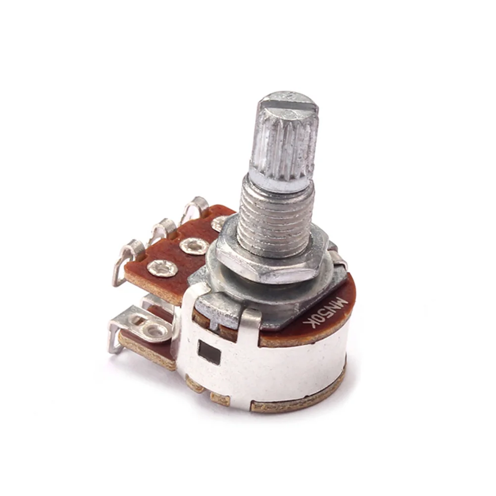

Electric Potentiometer Ohm Pickups Rotary Audio Tone Control For Guitar Amp Mn50K Solder Lugs