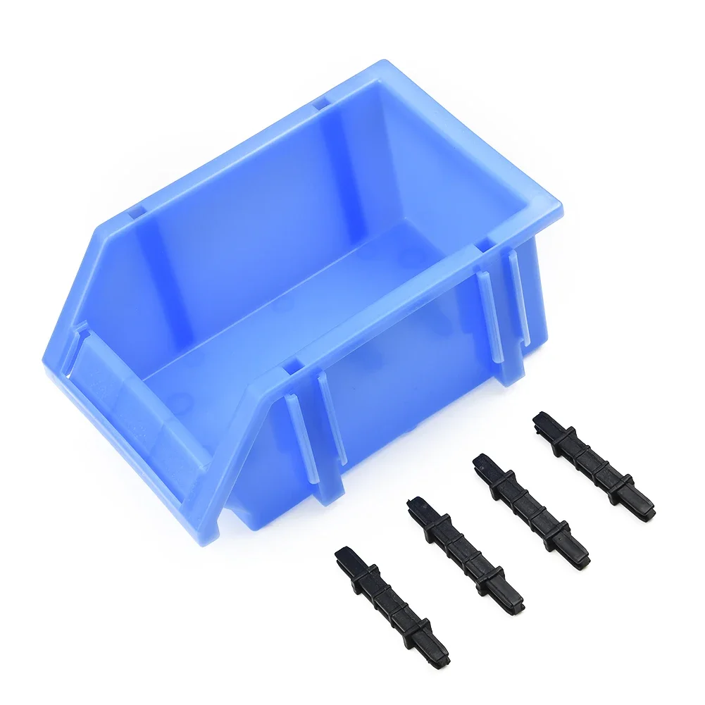 Tool Organiser Box Package Wall Mount Storage Bins Stackable Handles Hanging Stacking Baskets Blue Boxes Toy Parts Garage Rack
