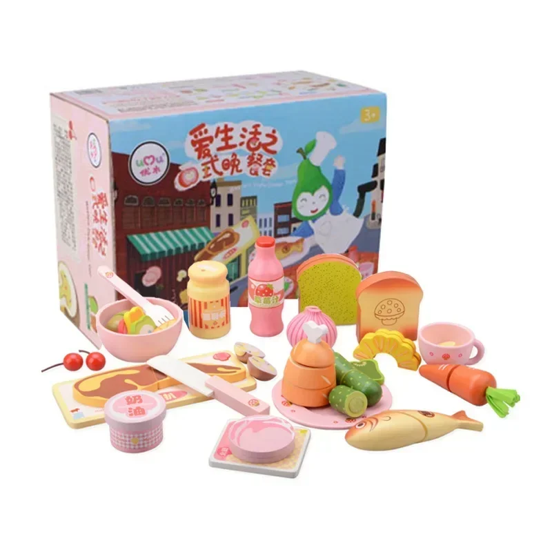 Juego de juguetes de cocina de madera de alta calidad, pez, zanahoria, succión magnética, cecilia, casa de juego, rompecabezas, juguetes interactivos, regalo de cumpleaños para bebé