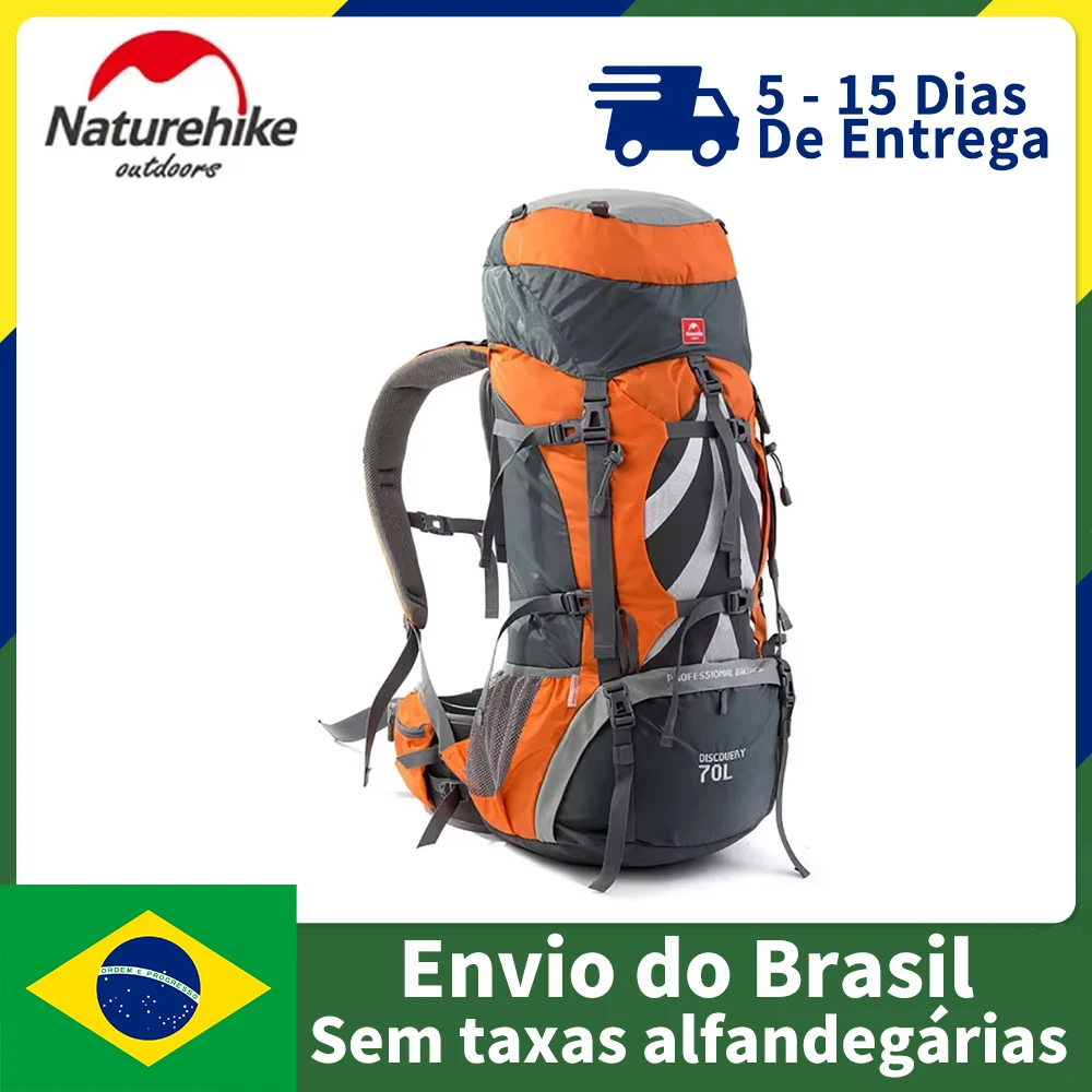 Naturehike 70L mochila camping mochila ultraleve mochila masculino mochila femininas mochila impermeável prova d’água mochila cargueira naturehike discovery 70l mochila grande mochila de caminhada mochila de viagem