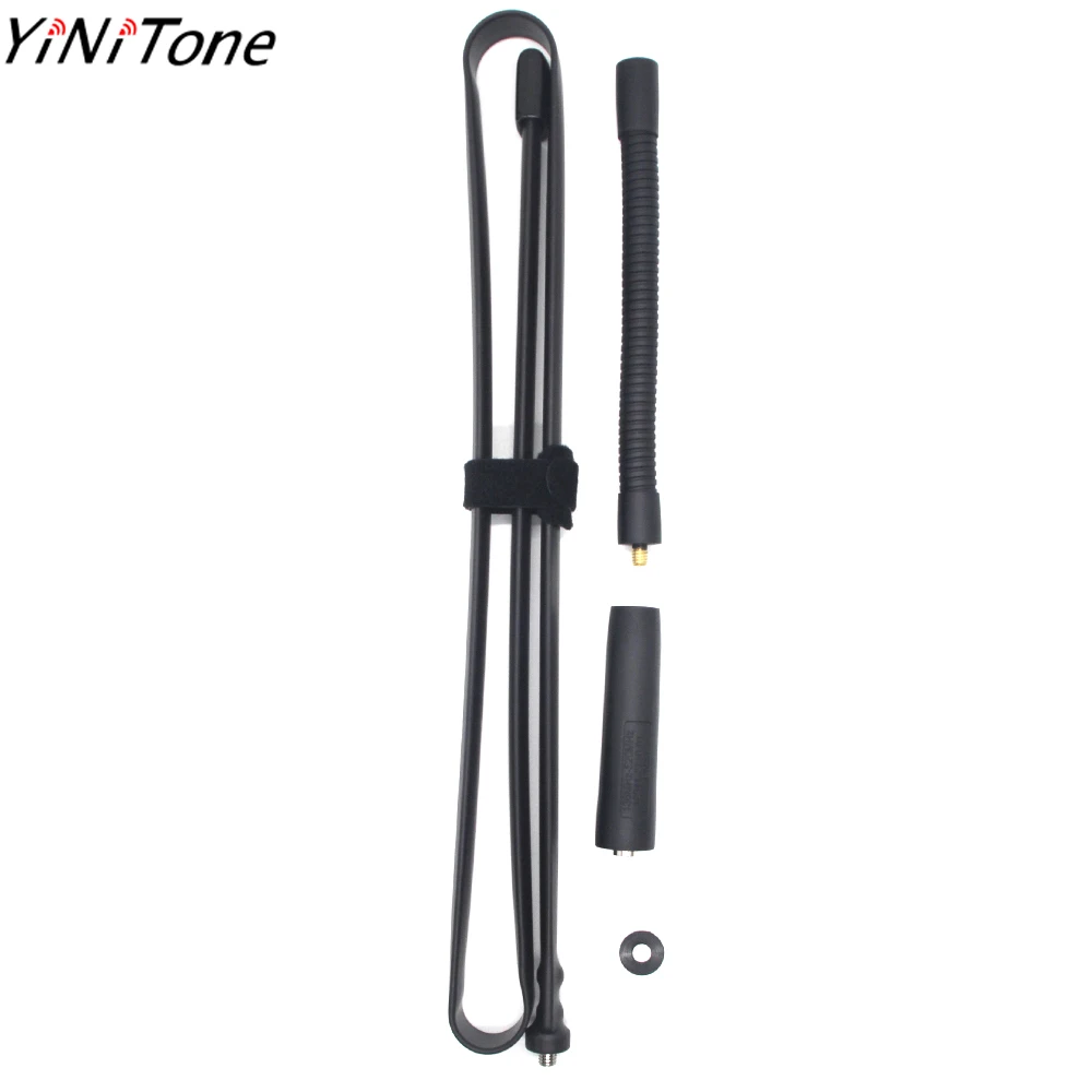 

124cm CS Tactical Antenna Foldable SMA Male Dual Band VHF/UHF For YAESU ICOM TYT walkie talkie