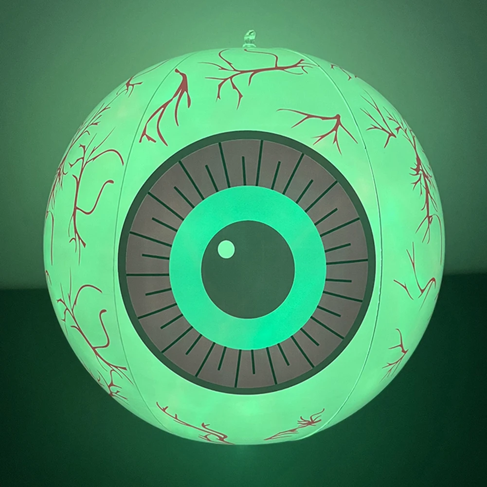 Halloween Inflatables Eyeball Decorations ED Light Bloodshot Eyeballs Indoor Outdoor Garden Halloween Decors Party Supplies