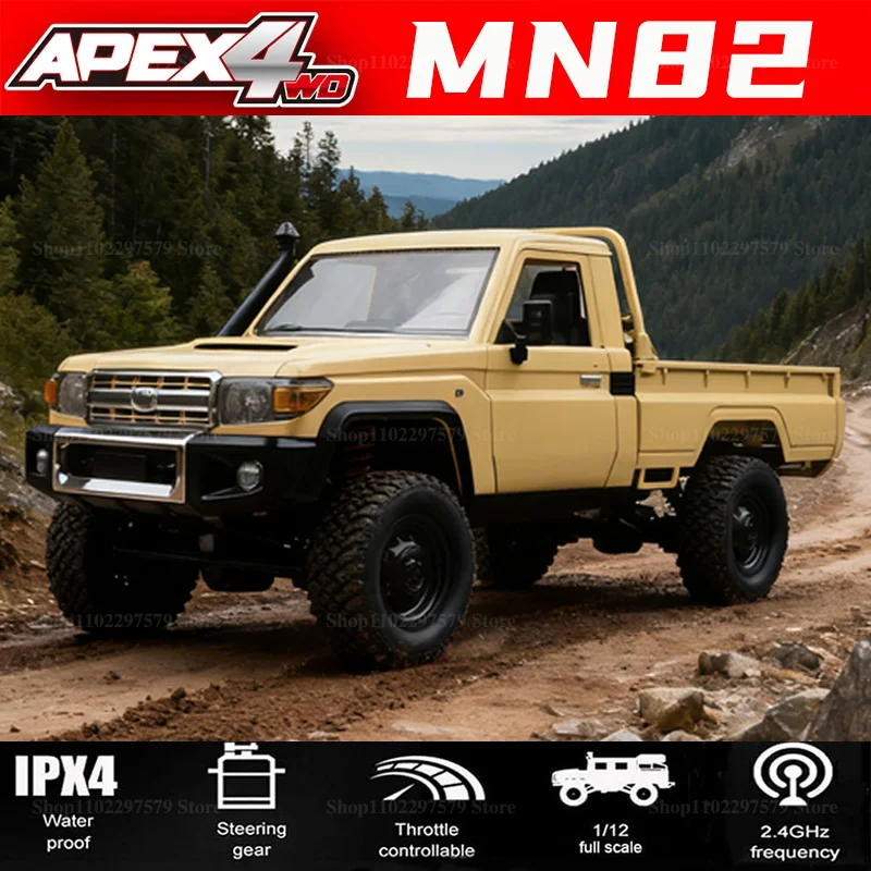 

MN82 PRO 1:12 RC Off-Road Pickup Truck 4WD Damping Upgraded Headlights Remote Control Car Toy for Adults Kids Outdoor Play Gifts