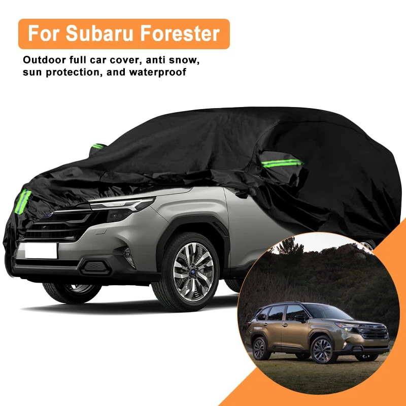 

Full Car Cover for Subaru Forester Outdoor Use - Waterproof Snowproof Sunshade, Winter & Summer Auto Protection Accessories