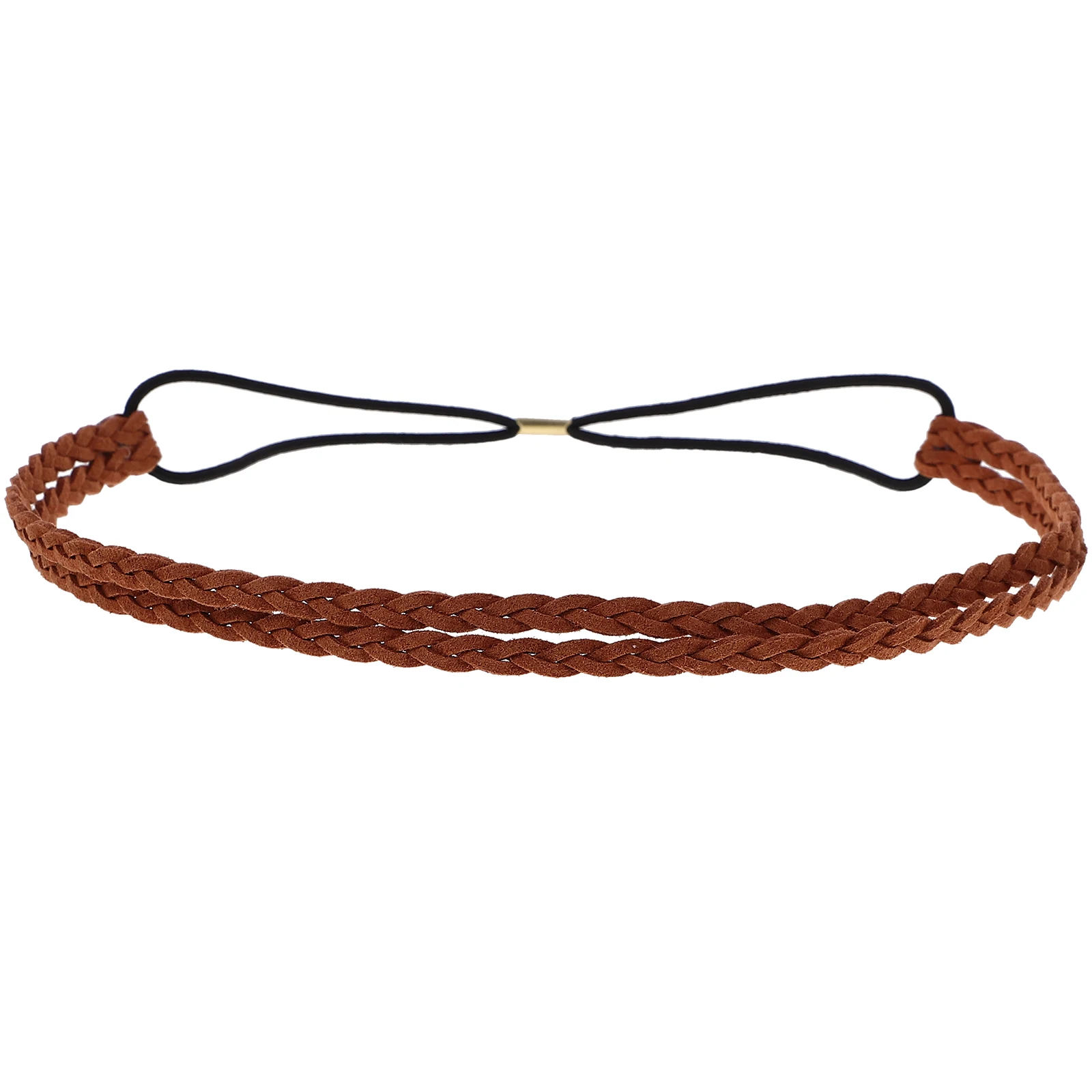 Candy Color Hand-Woven Twisted Braid Headband Double Layer Hair Band for Women Adjustable Retro Style Decorative Hair Accessory