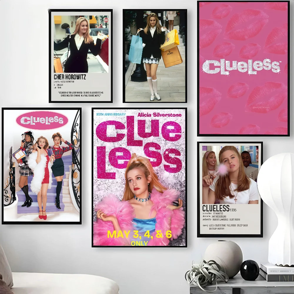 Clueless Movie And Amy Heckerling Vintage Classic Poster Paper Print Home Living Room Bedroom Entrance Bar Cafe Art Painting Dec