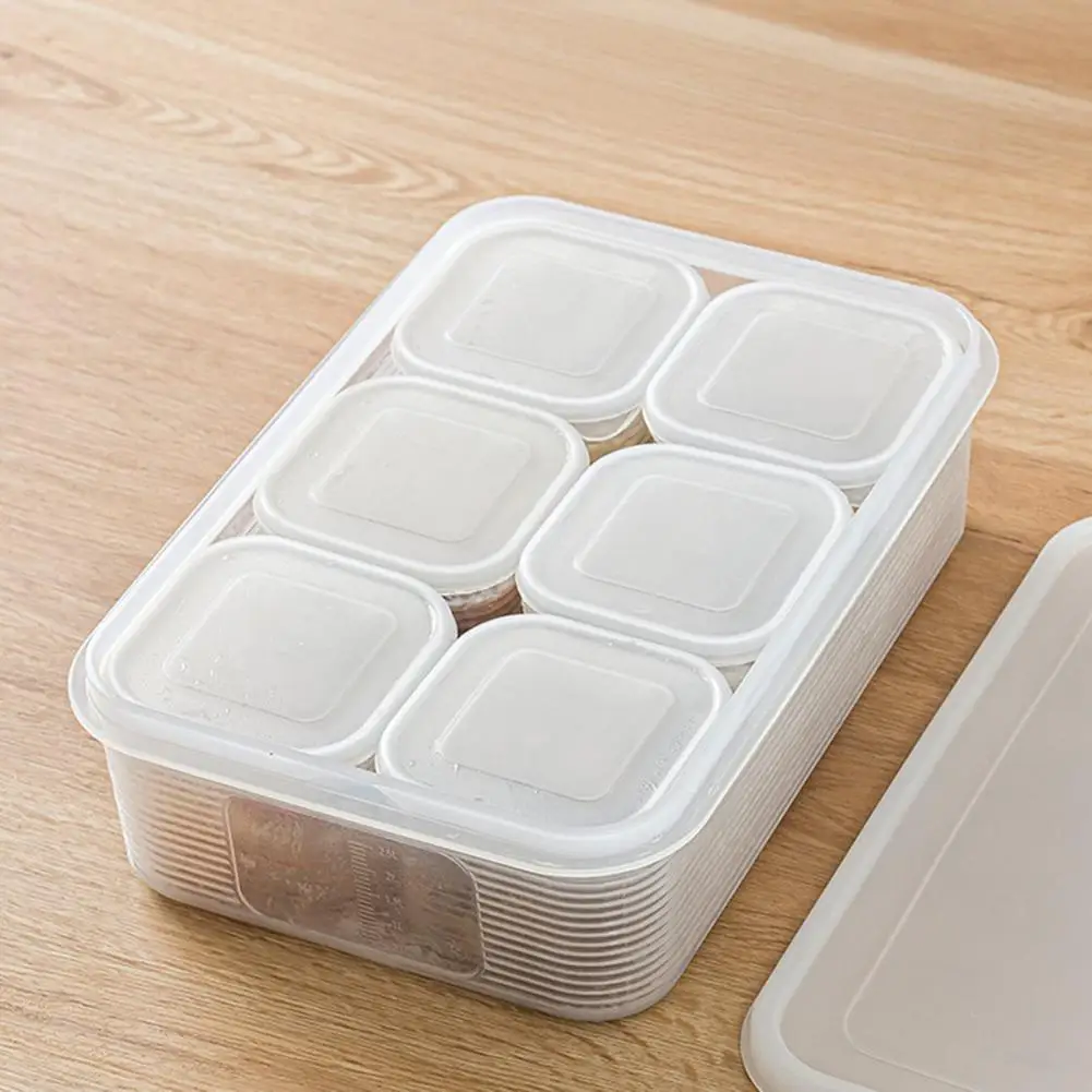 Soup Broth Storage Box Freezer Soup Storage Boxes with Sealed Lids Food-grade Pp Microwave Safe Containers Leak-proof Stackable