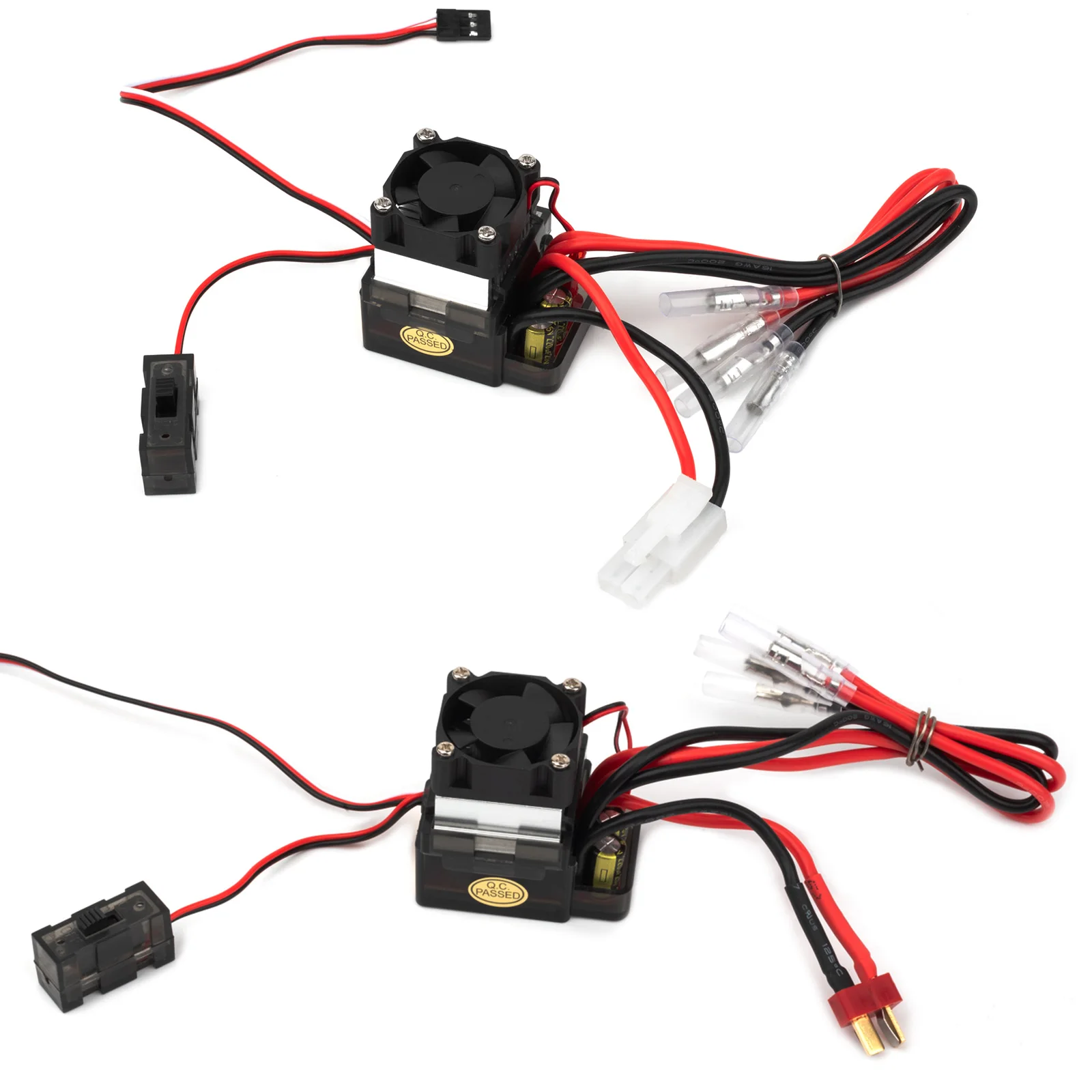 RCXAZ RC ESC 320A 480A 60A ESC contrôleur de vitesse électronique brossé pour 1/10 RC voiture bateau sur chenilles SCX10 TRX4 TRX6 CC01 D90