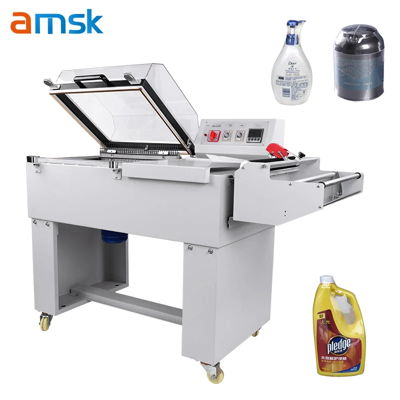 FM-5540 Semi-Automatic Heat Shrinkable Packaging Machine For Tea Boxes Books Canisters Shoes Foil Case Packaging For Food