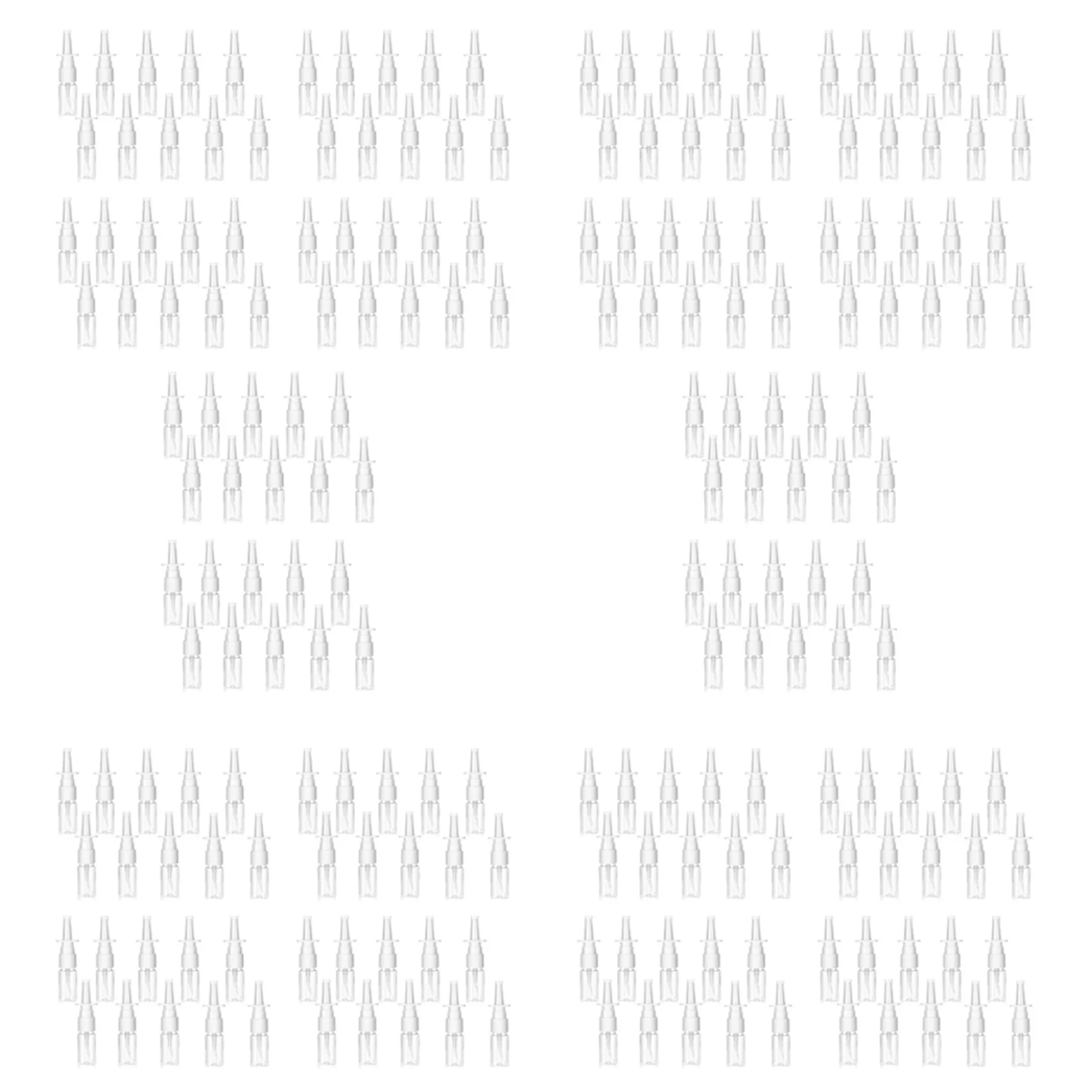

ETRT 200Pcs Nasal Spray Bottle, 10ML Clear Small Empty Nose Spray Bottle Reusable Fine Mist Sprayers For Travel