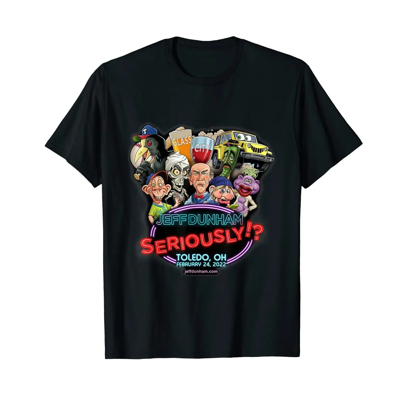 Jeff Dunham Toledo OH T Shirt vintage Washed Breathable Stretched fashion Versatile streetwear Unisex designer clothes homme