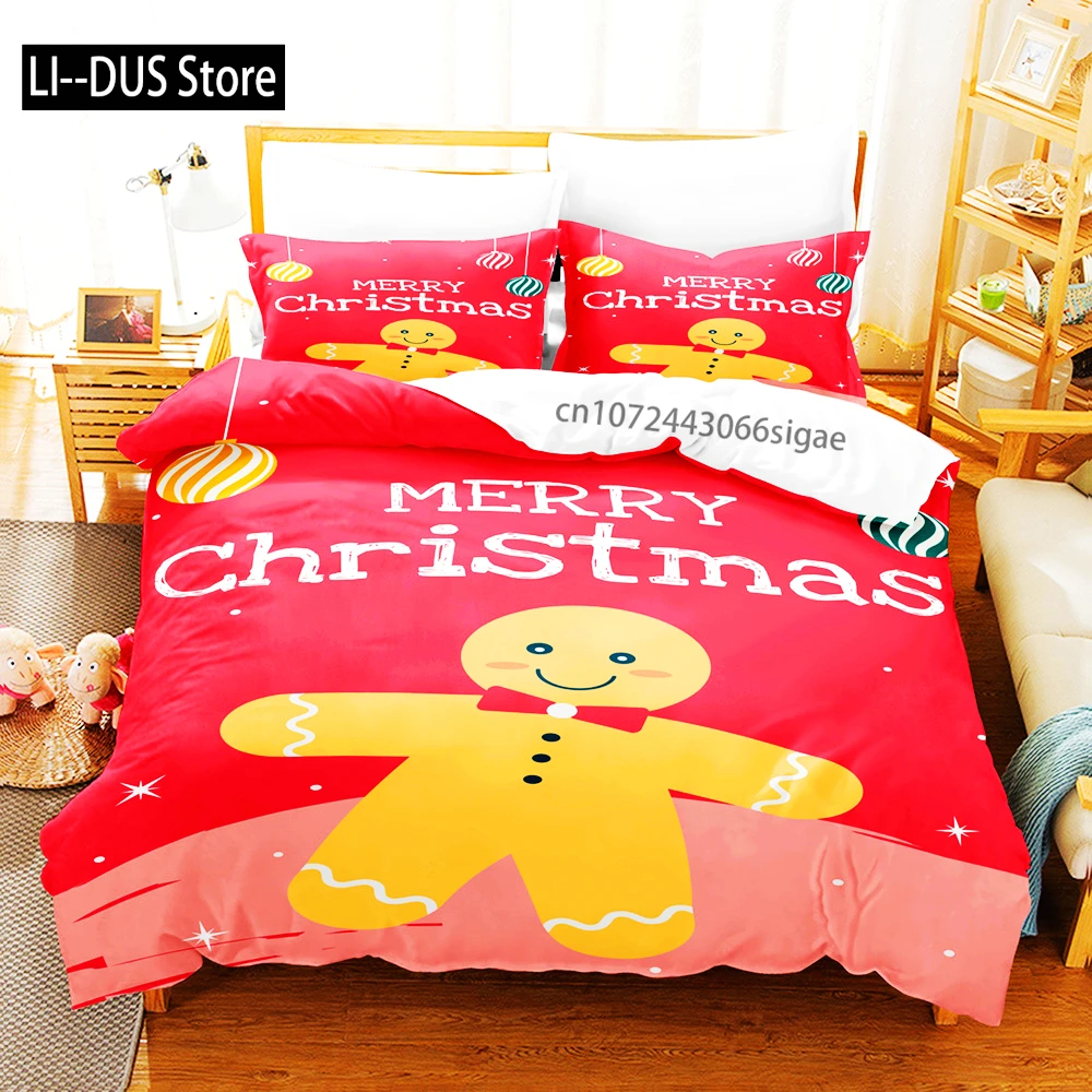 

Комплект пододеяльников из 3 предметов с рождественским узором снежинки — мягкая, дышащая зимняя тема — идеально подходит для декора спальни и гостевой комнаты