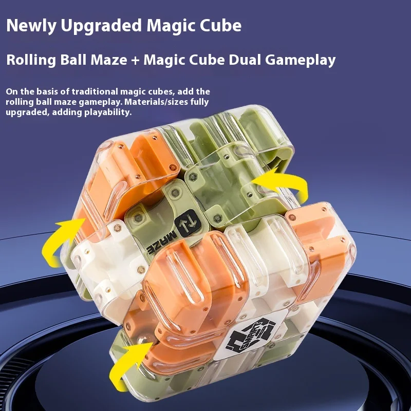 Neue grenzüberschreitende dreistufige Labyrinth-Schlacht Zauberwürfel-Wettbewerbe Stressabbau-Spielzeug für Kinder Logik-Denkspiele und Puzzles