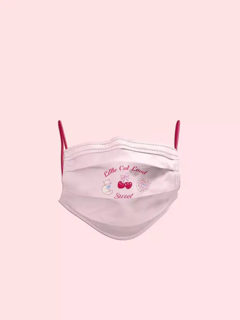 Маска Cat Land Girly Sweet Pink Cherry Kitten, высокое качество внешнего вида, горячая девушка