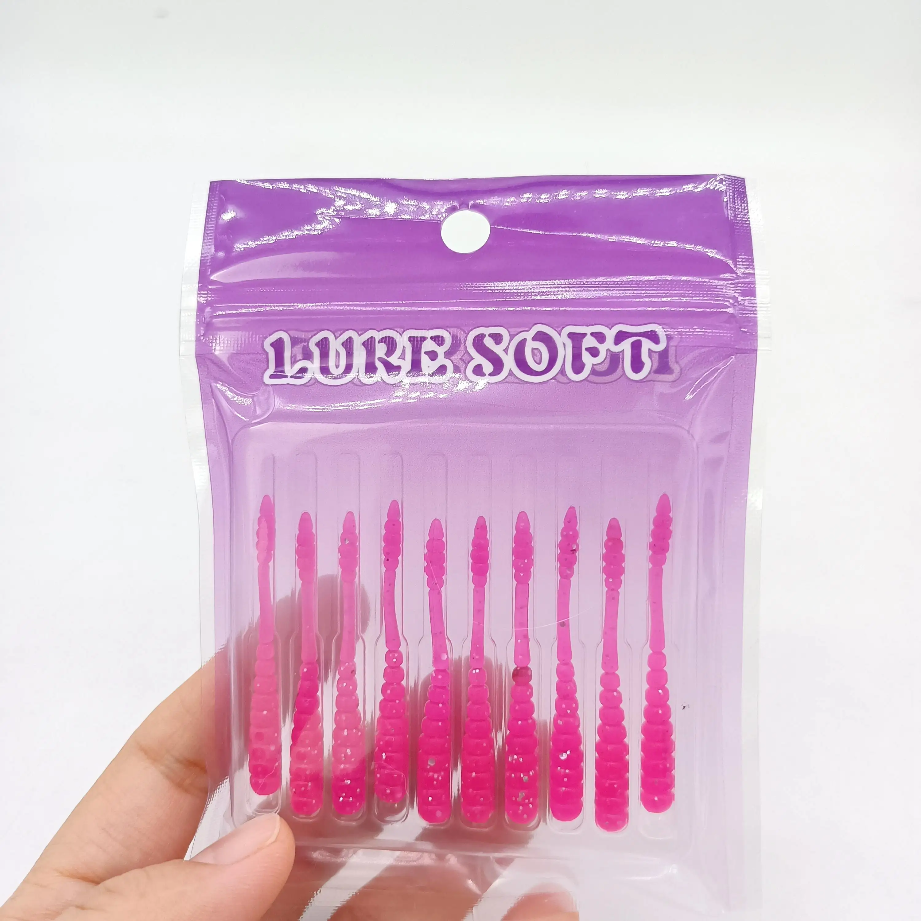 DUODUOYU 10PCS Neue Ajing Weiche Angeln Locken 48mm 0,5g Mini Kunststoff Köder Rockfishing Stream Fluss Meer künstliche Köder Angeln Locken – Detail 17