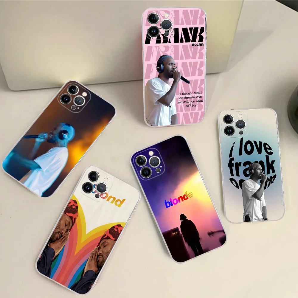 Singer F-Frank B-Blond O-Oceans Phone Case Silicone Soft For Iphone 16 15 14 13 12 11 Pro Mini XS MAX Plus X Cover