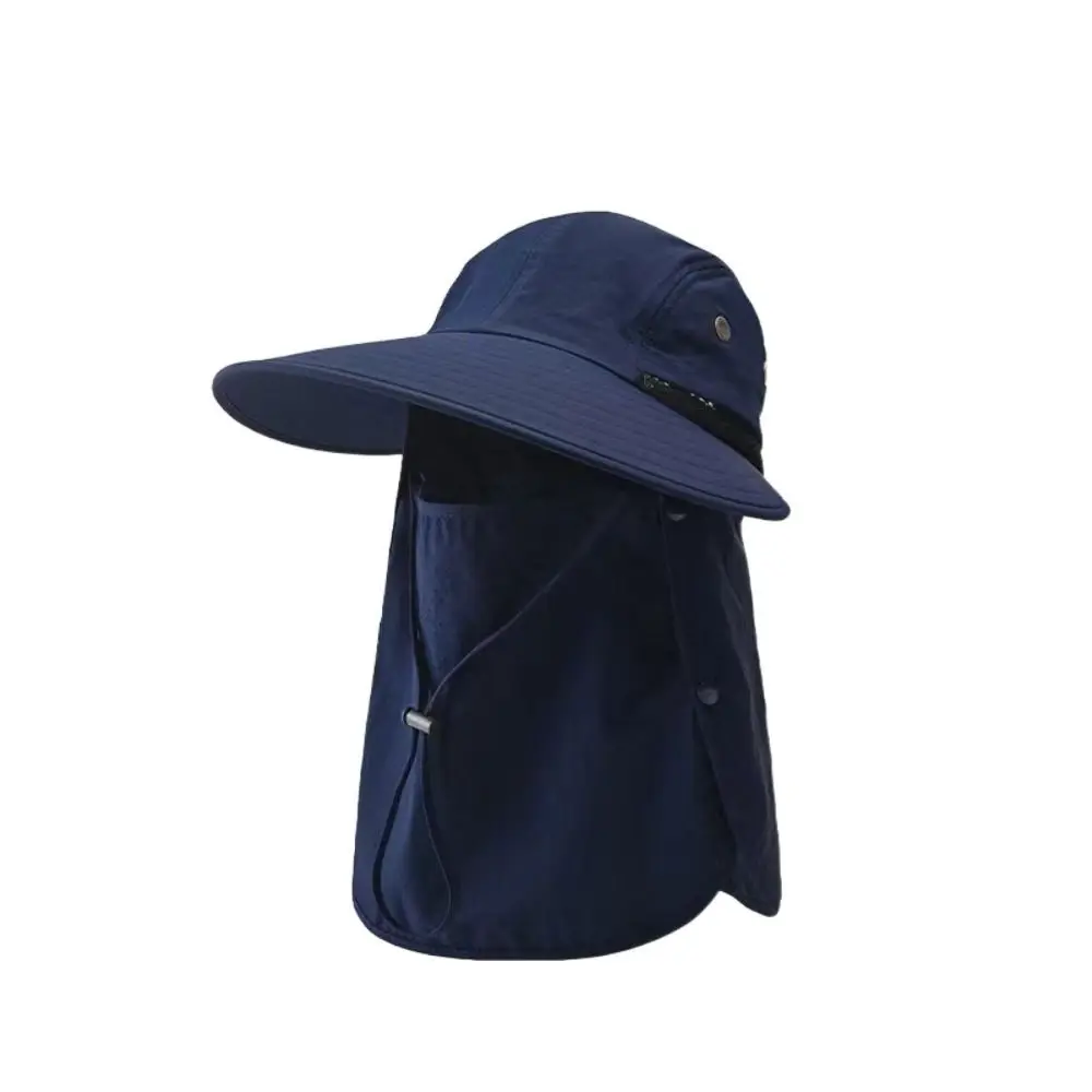 

Summer UV Protection Sunshade Sun Hat Waterproof Breathable Shade Hat Neck Face Detachable Beach Cap Men Women