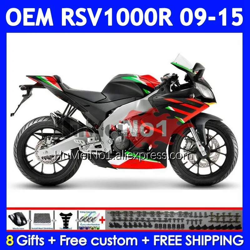 Injection For Aprilia RSV 1000 R 1000R RSV1000RR 315No.21 RSV1000 09 11 Red green 12 13 15 2009 2010 2012 2013 2015 Fairings