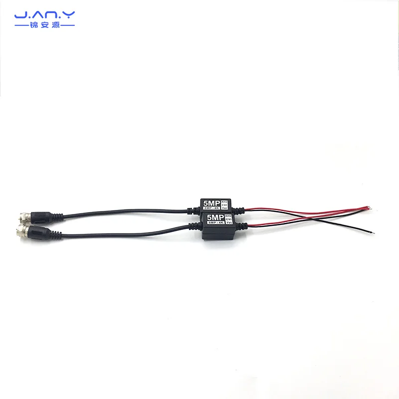 4K coaxial HD twisted pair transmitter British f-head to network line signal amplification waterproof and anti-interference