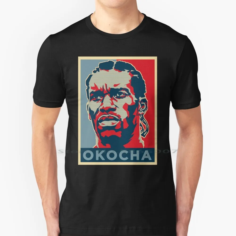 Jayjay Okocha 100% Cotton T Shirt Epl Midfielder Augustine Azuka Okocha Bolton Wanderers Icon Nigerian National Football Team