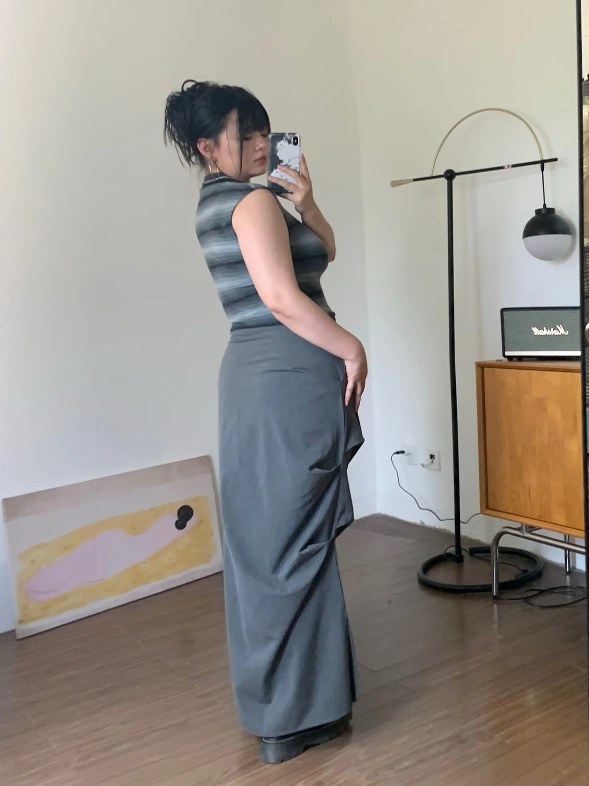 

Модная плиссированная юбка Street Sle для женщин с высокой талией и асимметричным подолом, новинка ранней осени