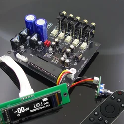 Nvarcher-Préamplificateur HIFI OLED TING ES72320 avec télécommande infrarouge, contrôleur de volume, citations de sortie 4 en 1, commutation, 2.08 pouces