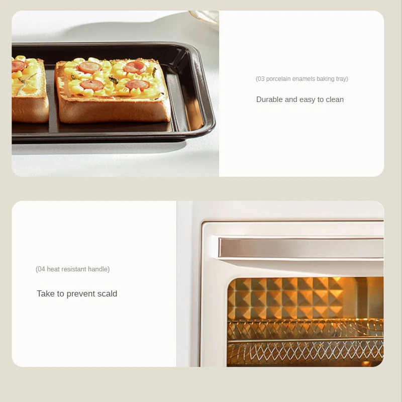 Minihorno eléctrico Para el hogar, dispositivo pequeño de 15L Para hornear, freidora de aire, máquina integrada, Para Panaderia, 2023