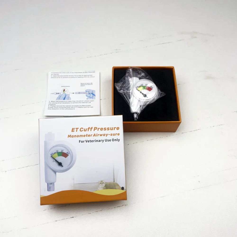Pet Animal Anesthesia Machine Accessory: Endotracheal Intubation Balloon Pressure Gauge Saturation Detection Device for Clinic