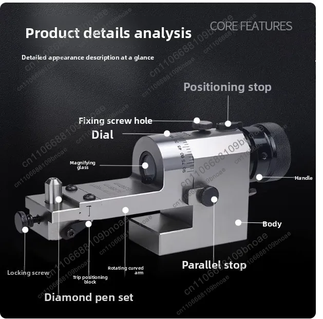 Tools: transparent grinding wheel dresser, kt50 high-precision r former, grinding machine optical transparent arc horizontal