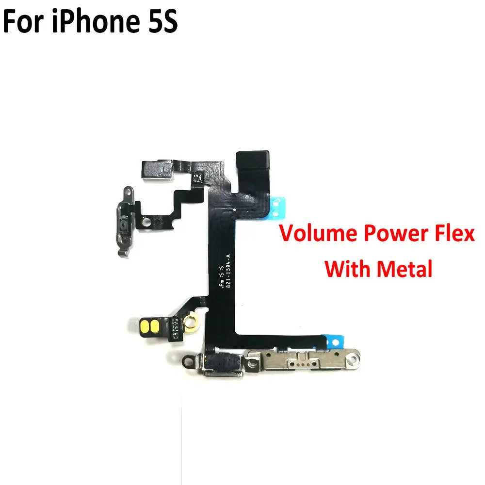 คุณภาพสูงปุ่มเปิดปิดสายเคเบิล Flex สำหรับ iPhone 5 5 S 5C SE 6 6 plus 6 s 6 sPlus Mute Volume Switch Ribbon อะไหล่