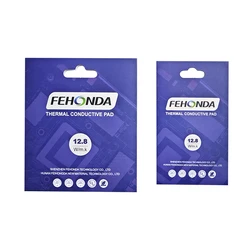 Fehonda Pad conduttivo termico in gomma siliconica 12.8W/Mk 0.5/0.75/1.0/1.25/1.5/1.75/2.0/3.0Mm isolamento Pad termico Rtx Pc