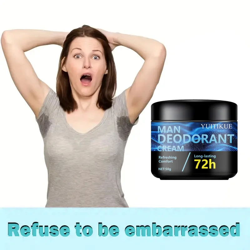 Deodorante da uomo, alta resistenza, protezione dal sudore e dai odori di 72 ore, freschezza di lunga durata, pura fragranza sportiva